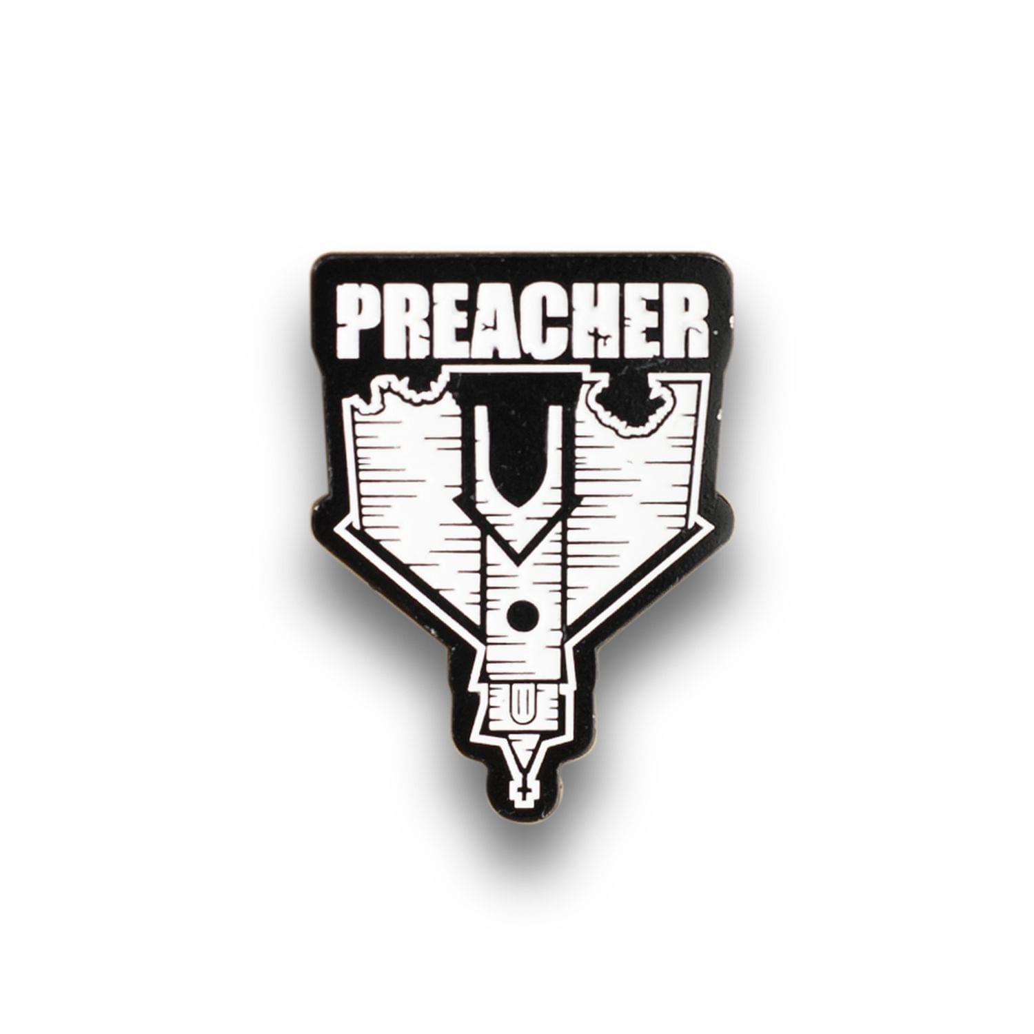 Alt View 1. Just Funky - AMC’s Preacher Collectibles Enamel Collector Pin | Collectors Edition - Black/White.