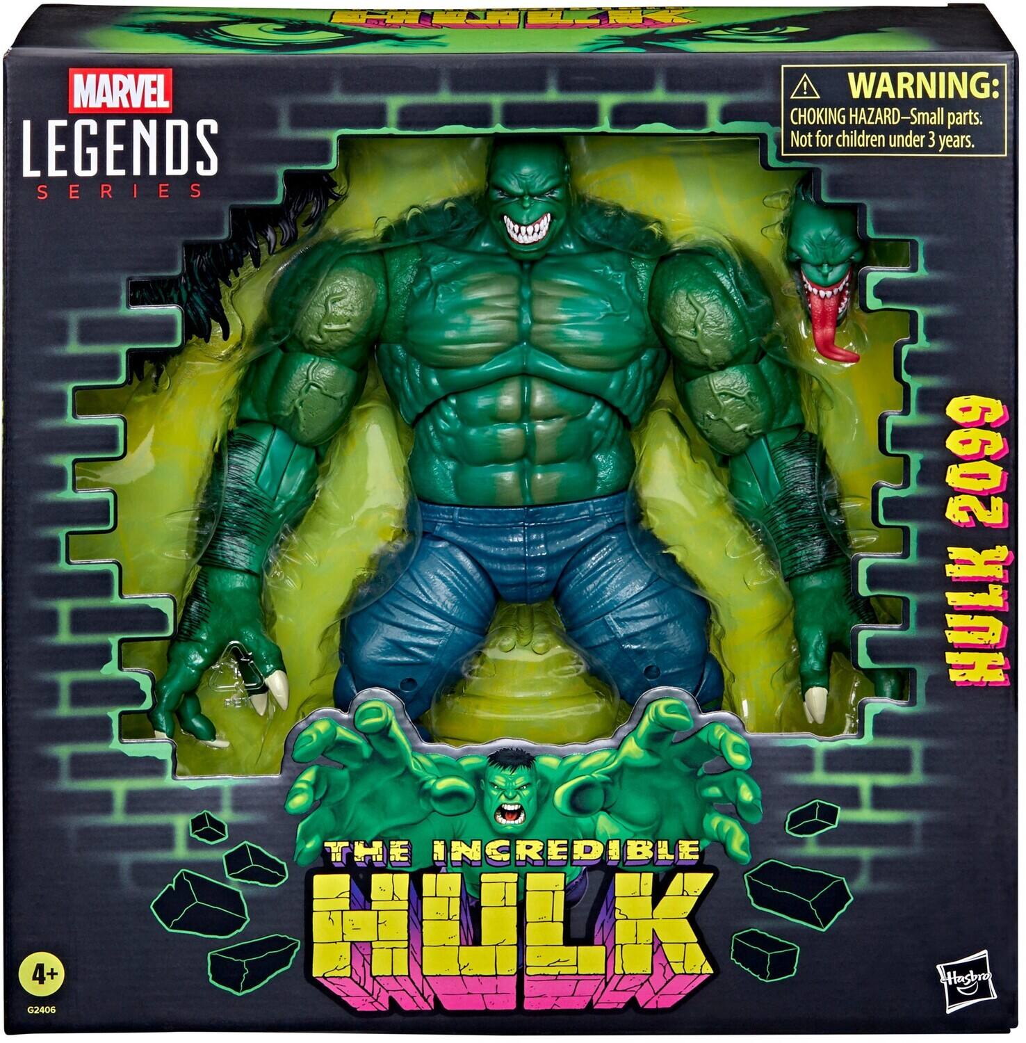 MARVEL LEGENDS SERIES  
WARNING: CHOKING HAZARD - Small parts. Not for children under 3 years.  
2099 HULK  
4+  
3406  
THE INCREDIBLE HULK
