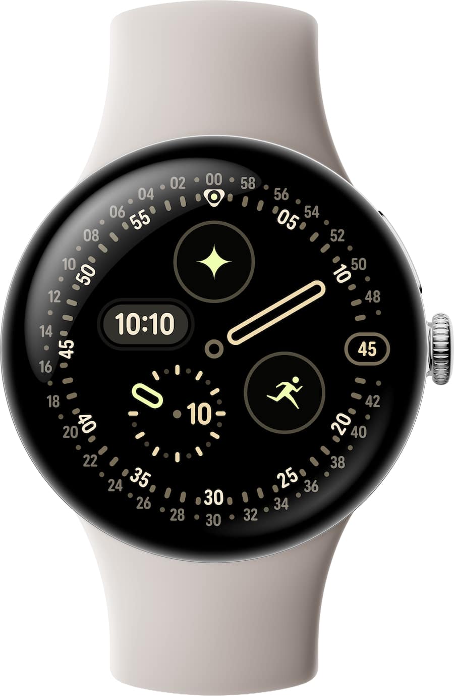 Google Pixel Watch 4 (41mm) LTE Polished Silver Case