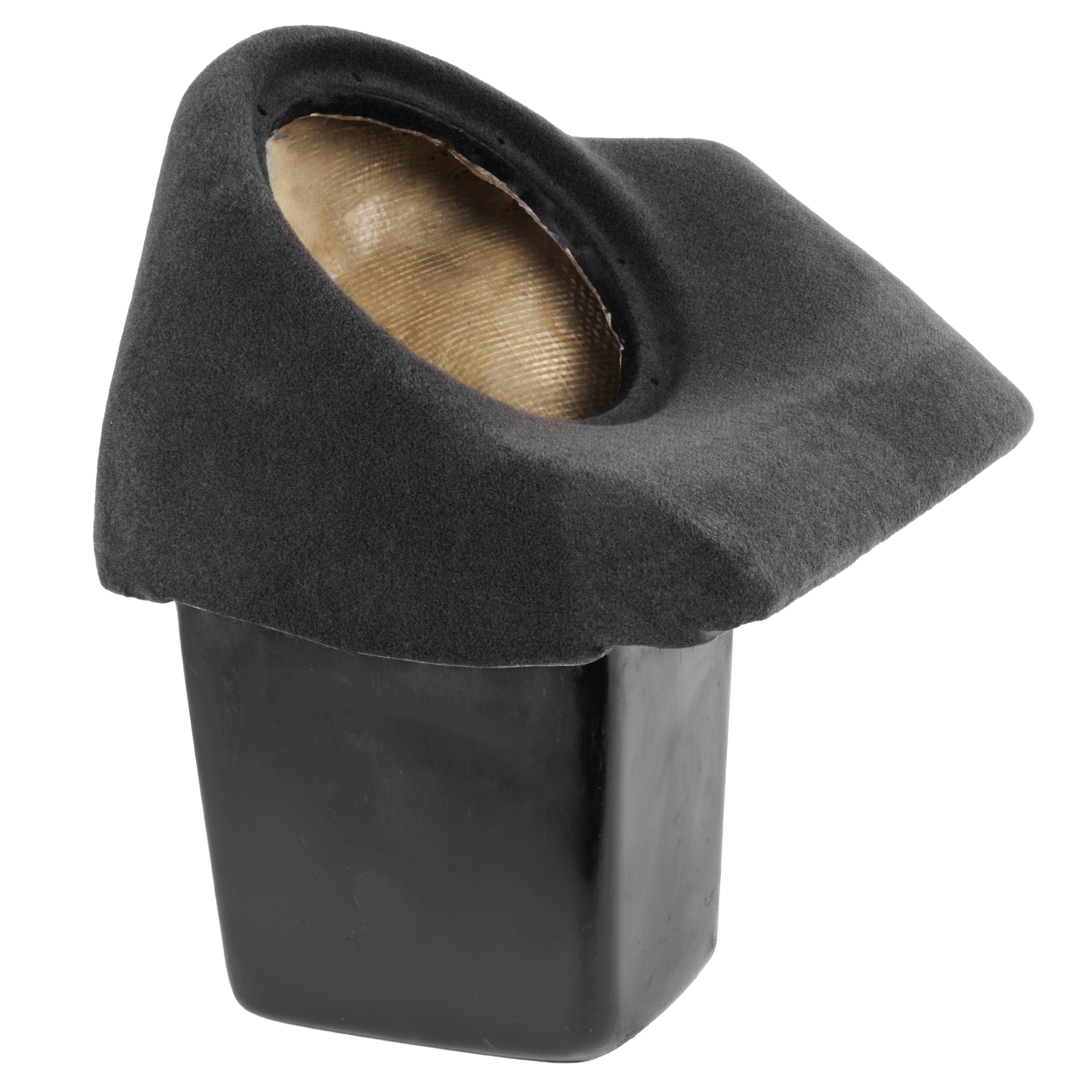 Angle. NVX - UBE-GM-VETC6 BOOST Box Custom Fit 10in Empty Sealed Subwoofer Enclosure for select 2006-2013 Chevrolet Corvette.