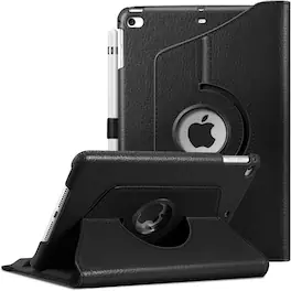 Fintie - Rotating Case for iPad mini 5th Generation 7.9 inch/ iPad mini 4 (7.9 Inch) 360° Swivel Stand Shockproof Cover - Black