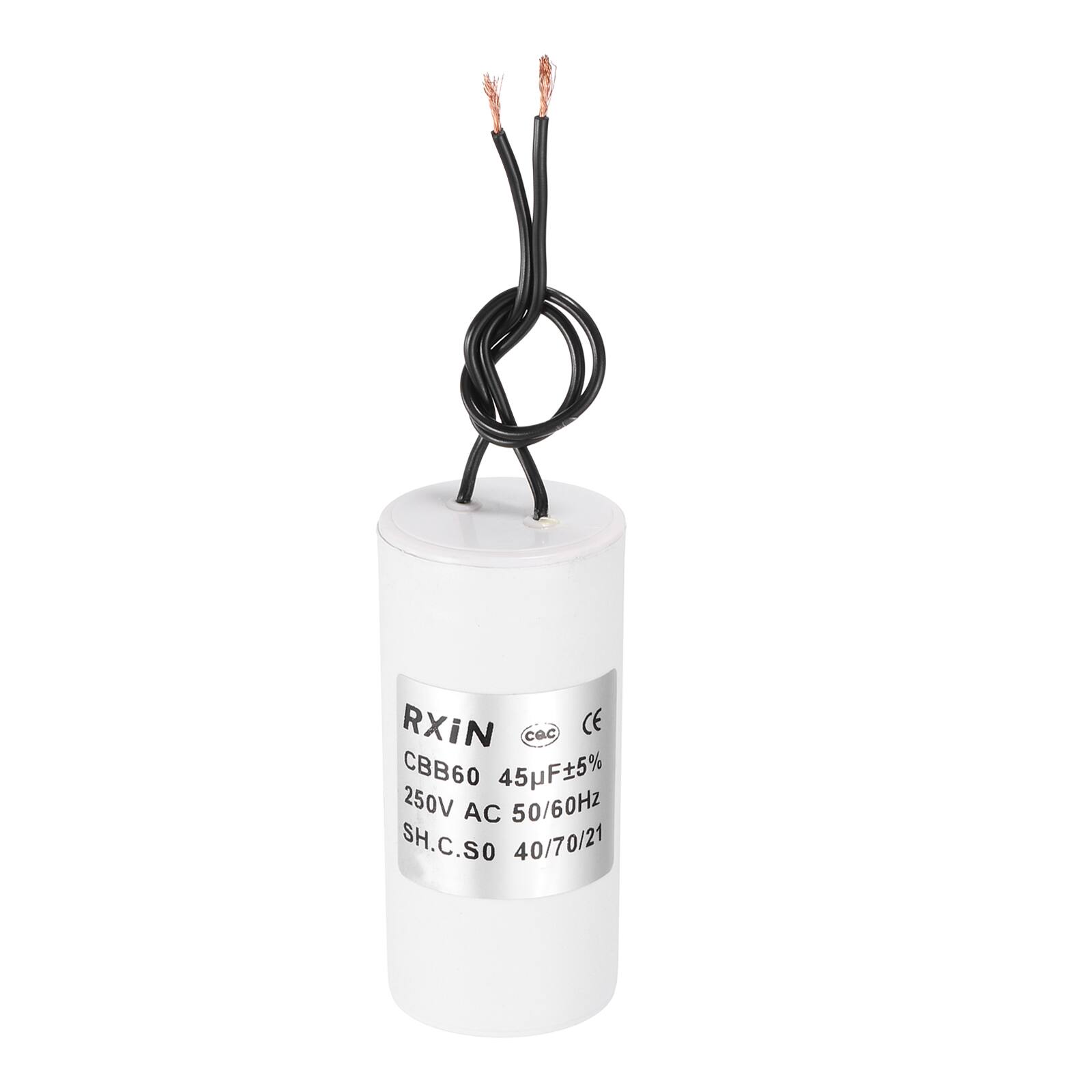 RXIN  
CBB60 45µF ±5%  
250V AC 50/60Hz  
SH.C.SO 40/70/21  
CE