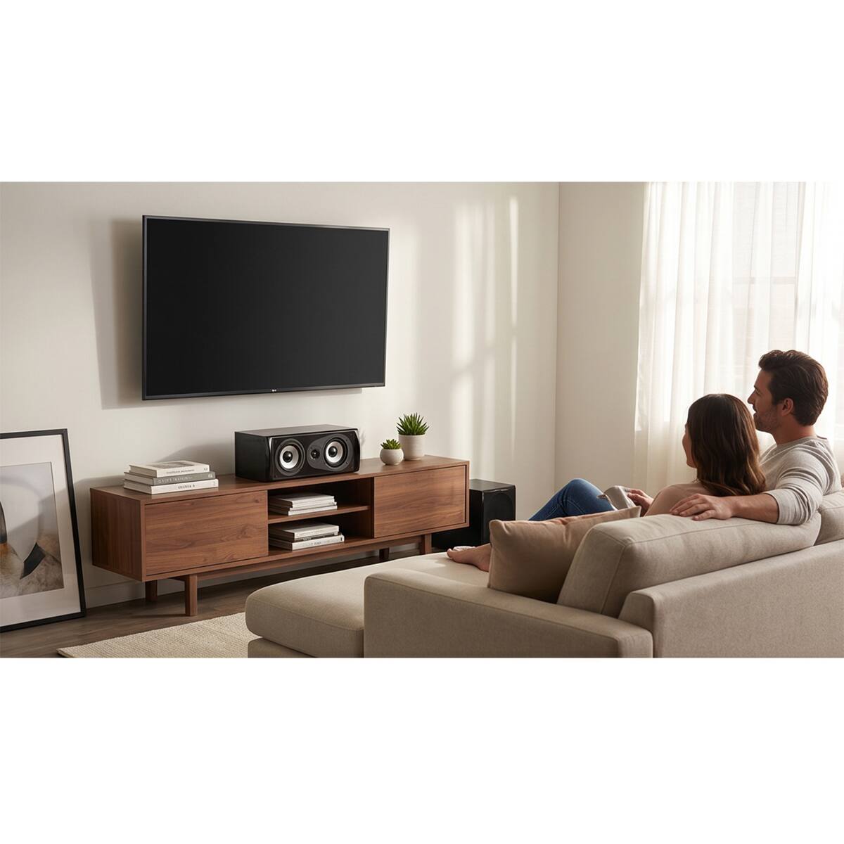 Alt View 3. Energy - Energy Connoisseur CC-5 4.5" 2.5-Way Center Channel Speaker, Black.