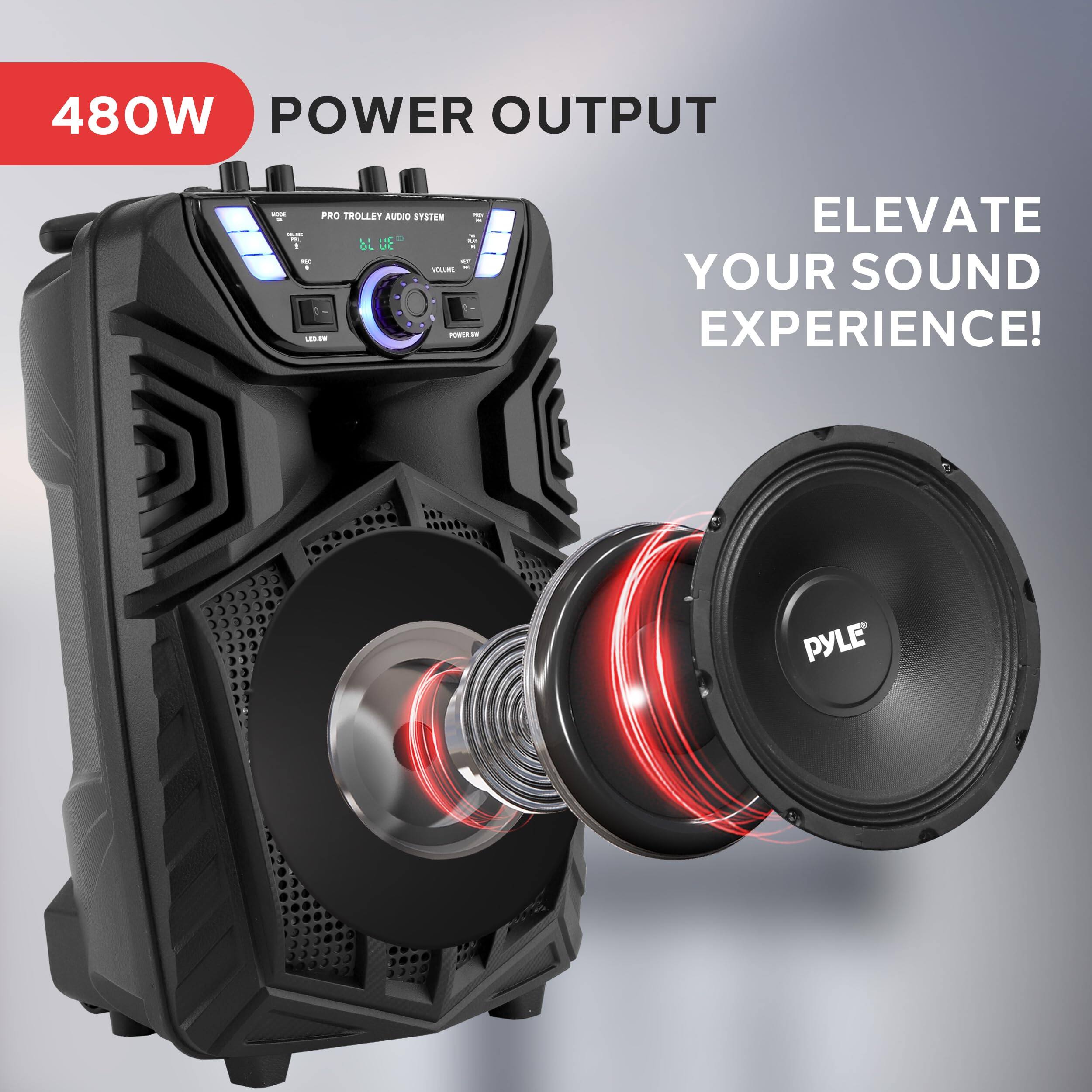 480W POWER OUTPUT

PRO TROLLEY AUDIO SYSTEM

ELEVATE YOUR SOUND EXPERIENCE!