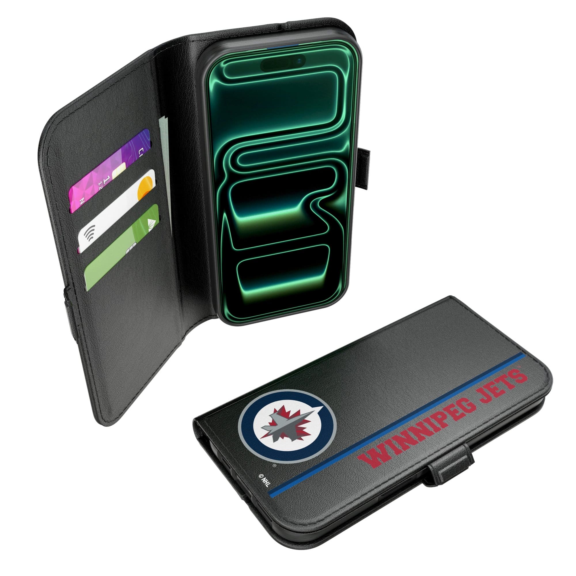 Keyscaper - NHL - Winnipeg Jets iPhone Folio 2.0 Case - 17 - Black price history on PriceWatchPro
