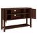 Alt View 9. Gymax - Gymax Buffet Sideboard Storage Cupboard Console Table w/ Open Shelf & Side Cabinets Brown - Brown.