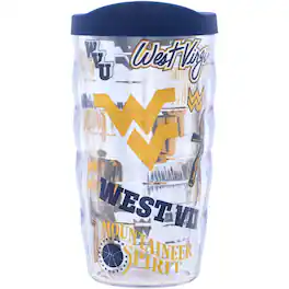 Tervis - West Virginia Mountaineers 10oz. Allover Classic Wavy Tumbler - Multicolor