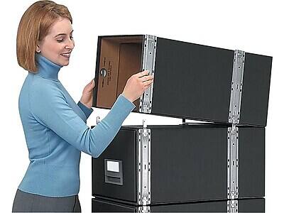 Alt View 3. Bankers Box - Staxonsteel File Storage Drawers, Stackable, Legal Size, 6/Carton - Black.