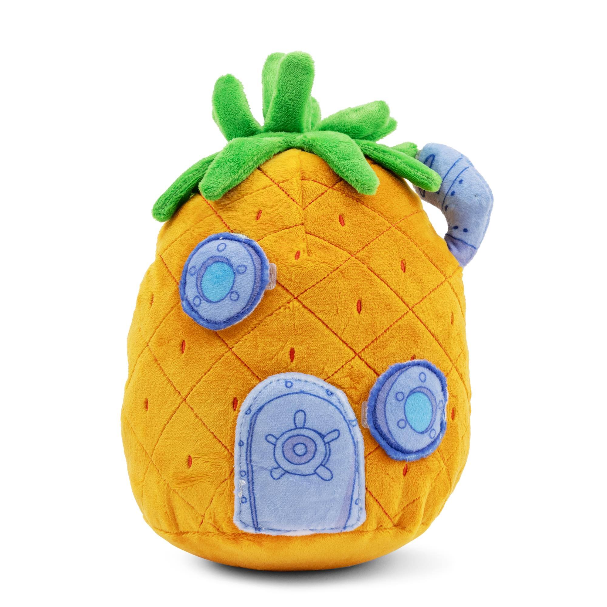 Front. Nickelodeon - Nickelodeon SpongeBob SquarePants Pineapple House Squeaky Pet Toy Plush - Multi-Colored.