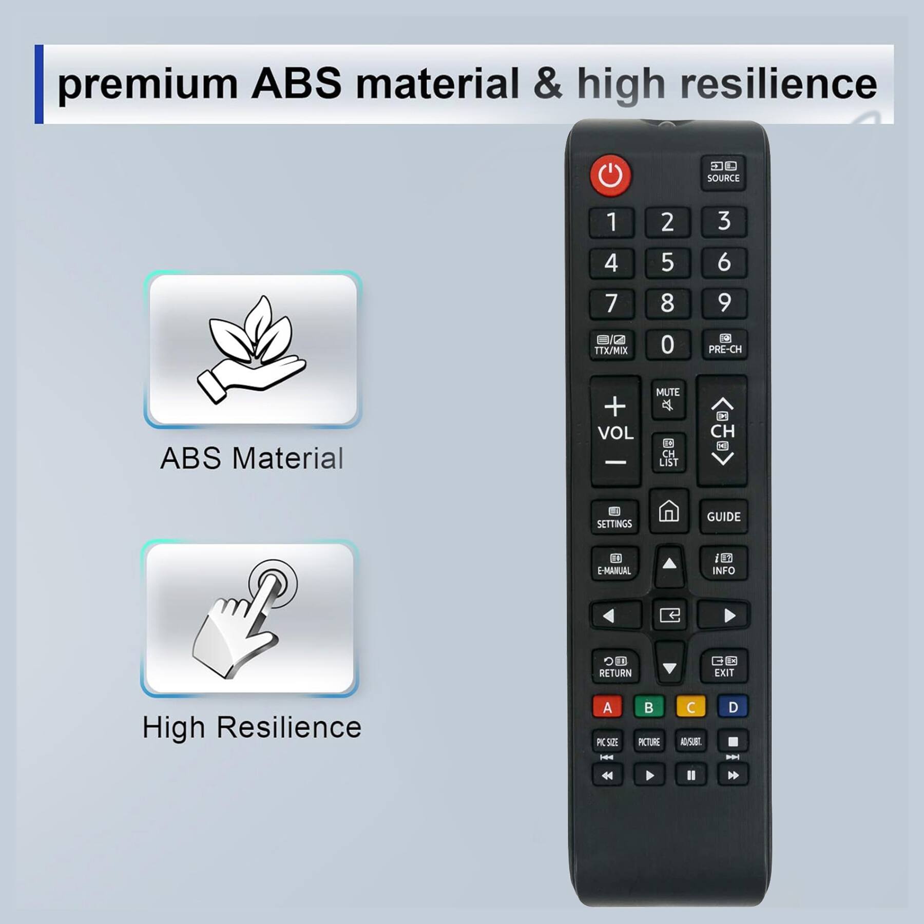 premium ABS material & high resilience

ABS Material

High Resilience