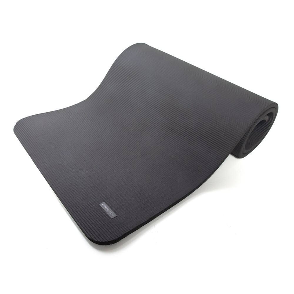 Alt View 2. Power Systems - Premium Club Mat 56" - Durable, Cushioned & Easy-Clean Fitness Mat - Black.