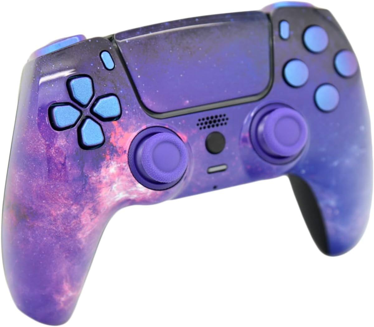 Left. Custom Controllerzz - Custom Wireless Controller for PS5 - Galaxy & Chameleon Inserts.