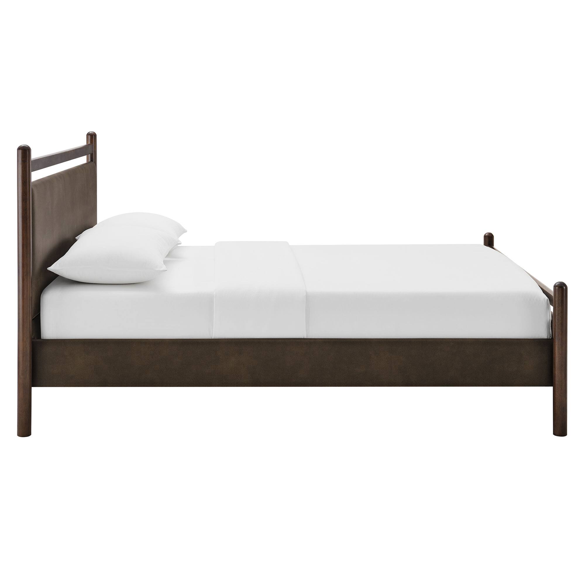Alt View 3. Modway - Ginny Platform Bed Frame by Modway - Wenge Mushroom.