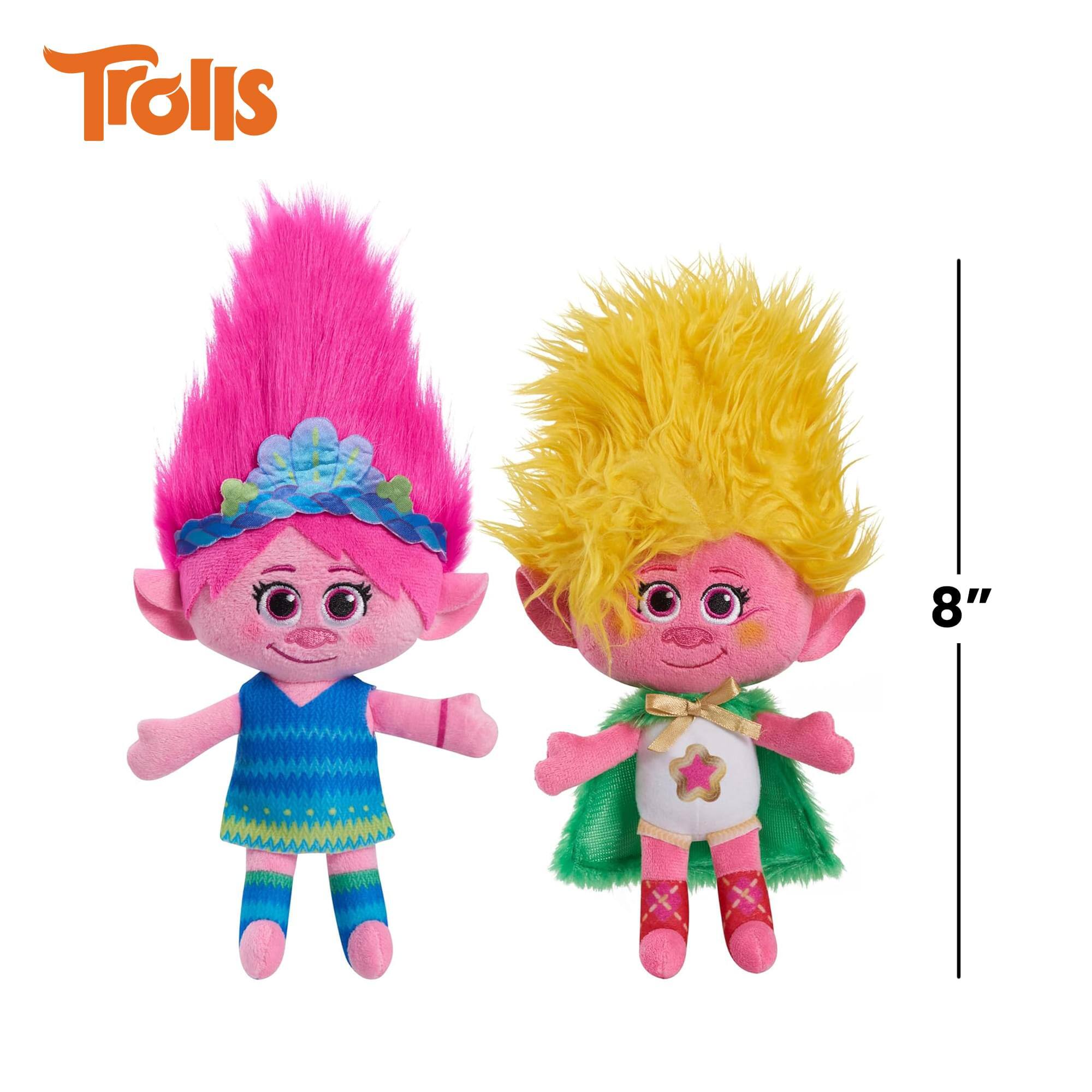Alt View 1. Just Play - DreamWorks Trolls Band Together Poppy and Viva 8-inch Plush Set - Multi-Colored.