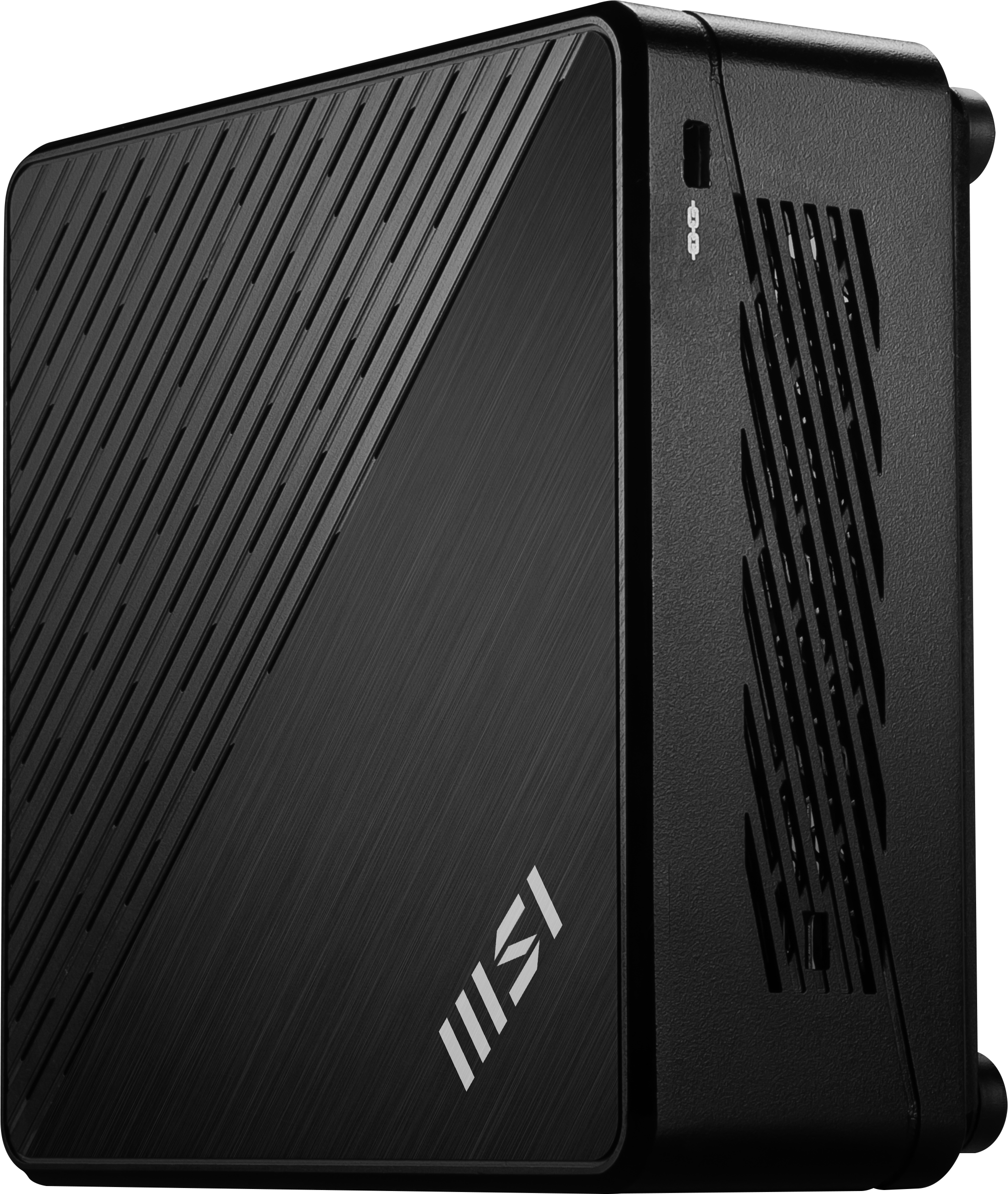 Alt View 2. MSI - Cubi 5 1MA-668US Mini Desktop - Intel Core 3-100U 2024 - 8GB Memory - 500GB Storage - Windows 11 Home - Black.