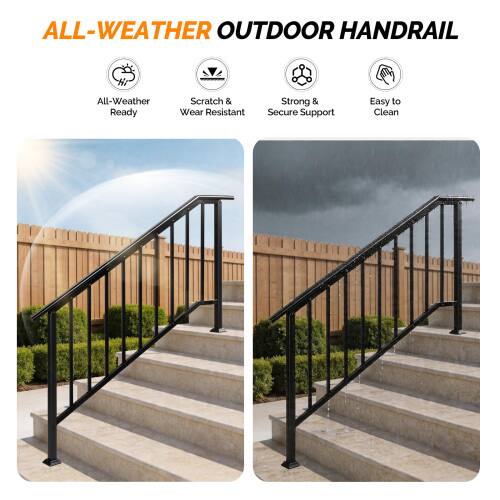 ALL-WEATHER OUTDOOR HANDRAIL

All-Weather Ready
Scratch & Wear Resistant
Strong & Secure Support
Easy to Clean