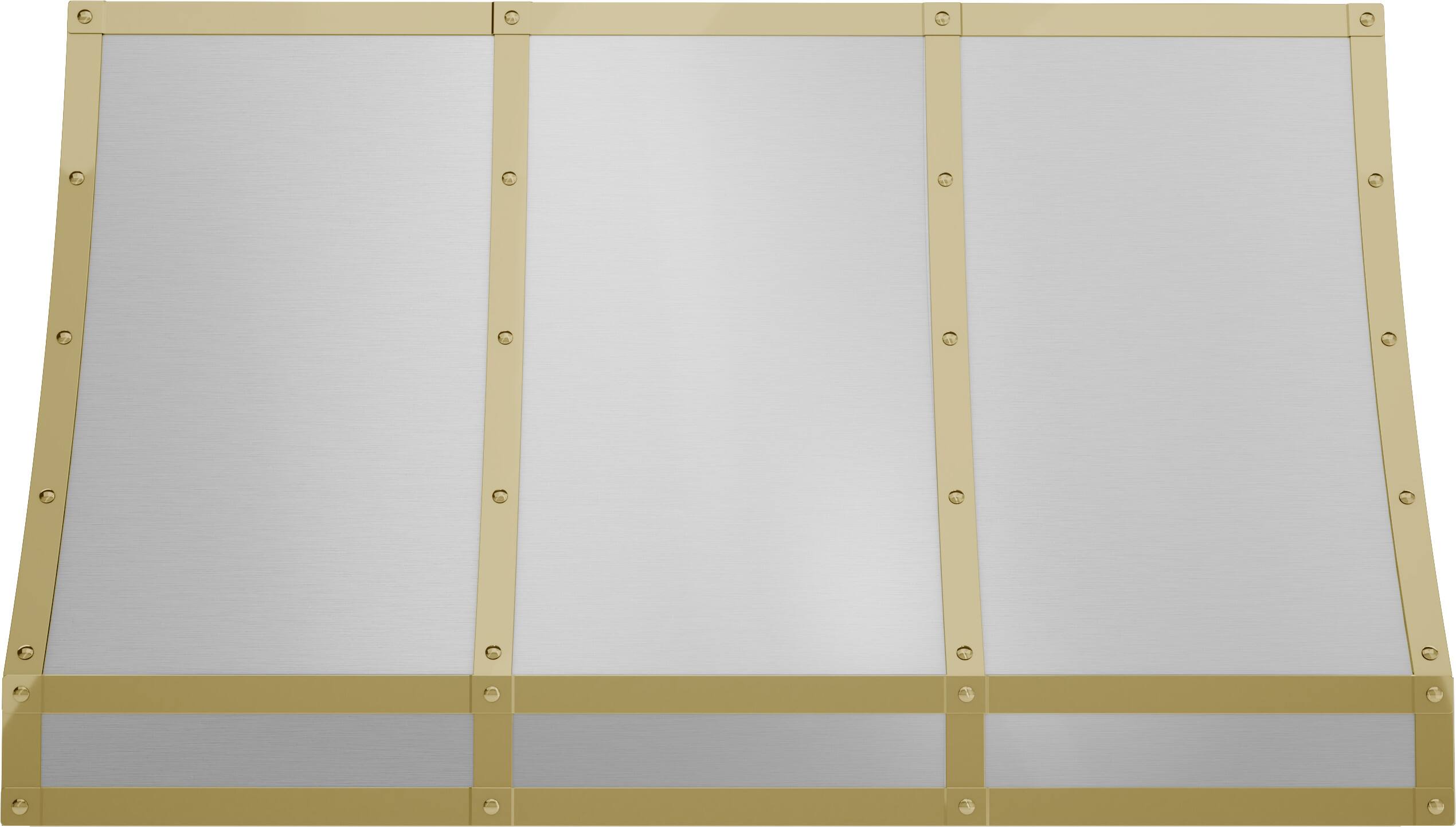 Left. Zephyr - Banding Kit for Zephyr Forte Range Hood CHFT48ASX - Polished Gold.