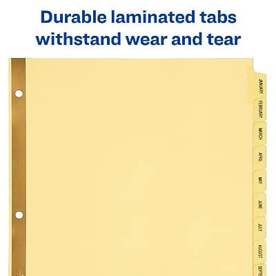 Durable laminated tabs withstand wear and tear

JANUARY FEBRUARY MARCH APRIL MAY JUNE JULY AUGUST SEPTEMBER
