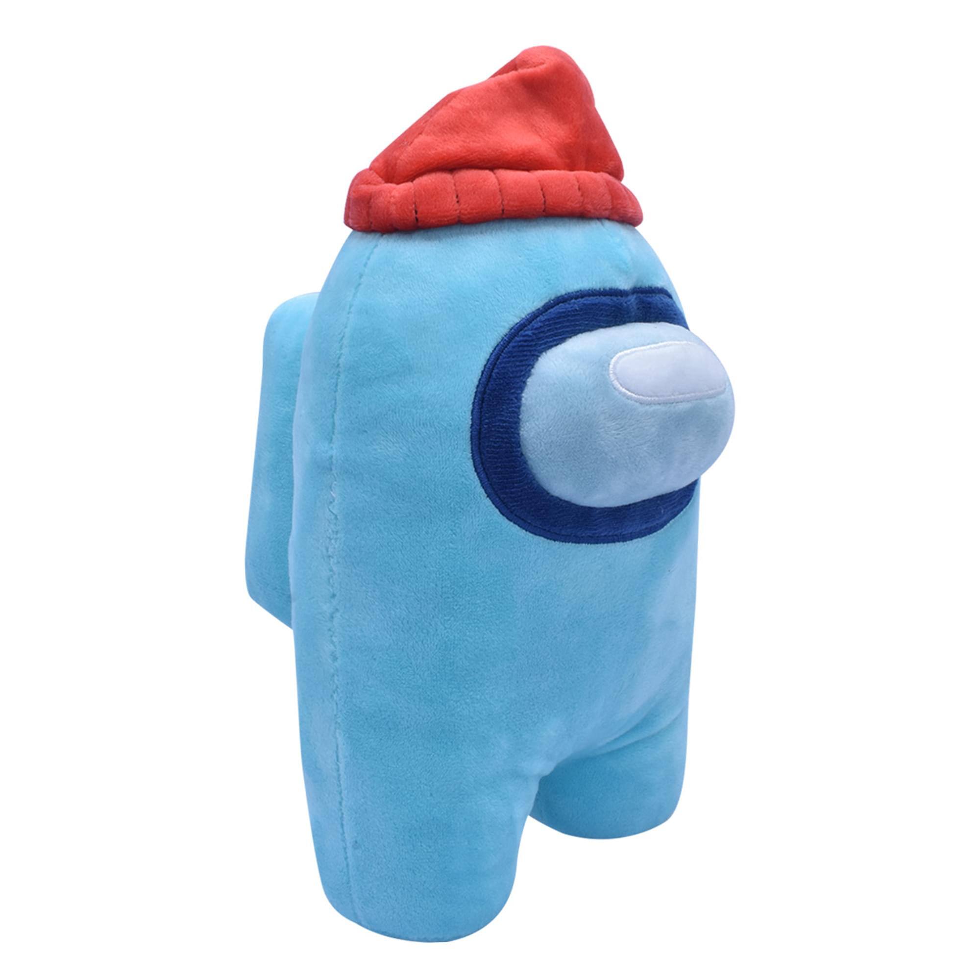 Alt View 1. Just Toys LLC - Among Us 7 Inch Plush | Aquamarine Crewmate w/ Beanie - Aqua.