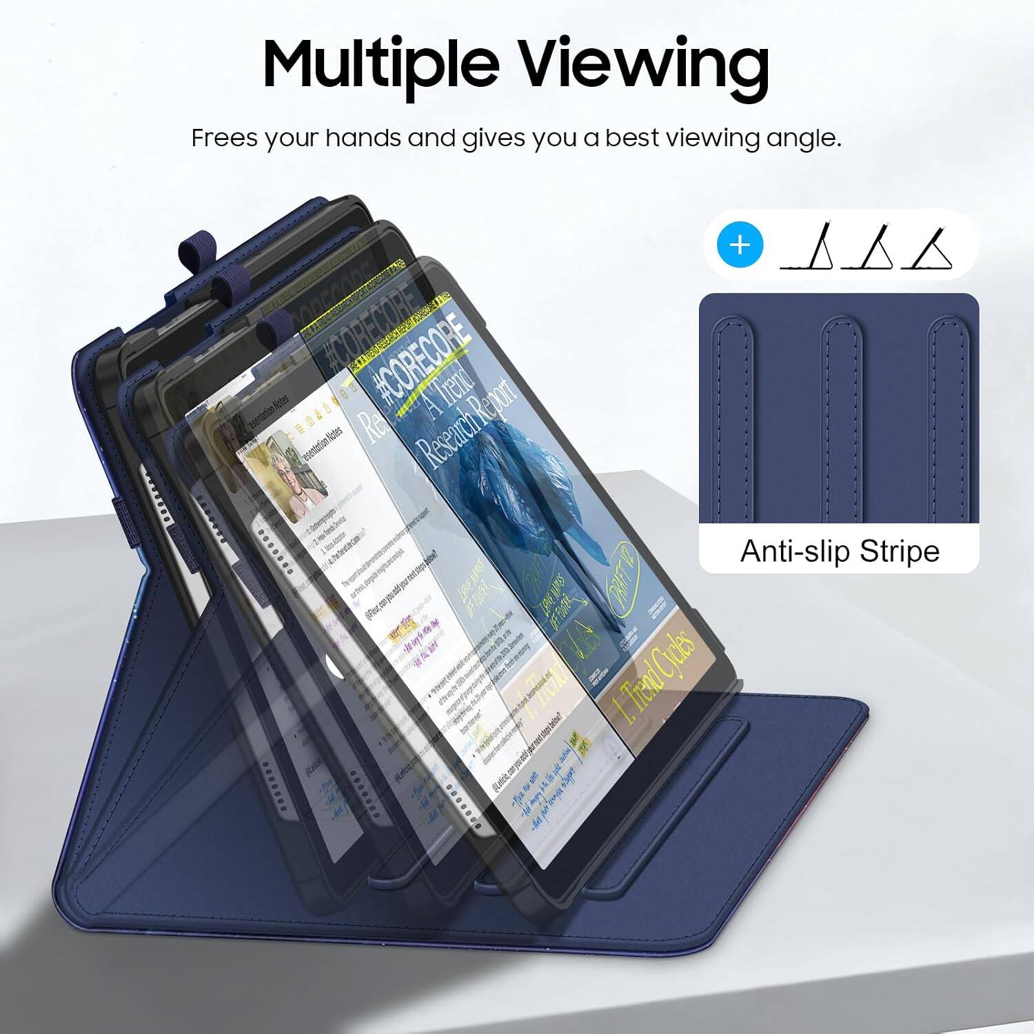 Multiple Viewing Frees your hands and gives you a best viewing angle.

www

#CORECORE! #CORECORE! Trend esentation Notes Research Reporty ...... Anti-slip Stripe THEME WYIN22 FEUTKUR 1.TrentQu Cicles ((Leticia, BACNER