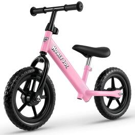 Costway - 11" Lightweight Toddler Balance Bike, Tool-Free Adjustable Seat & Handlebar - Pink