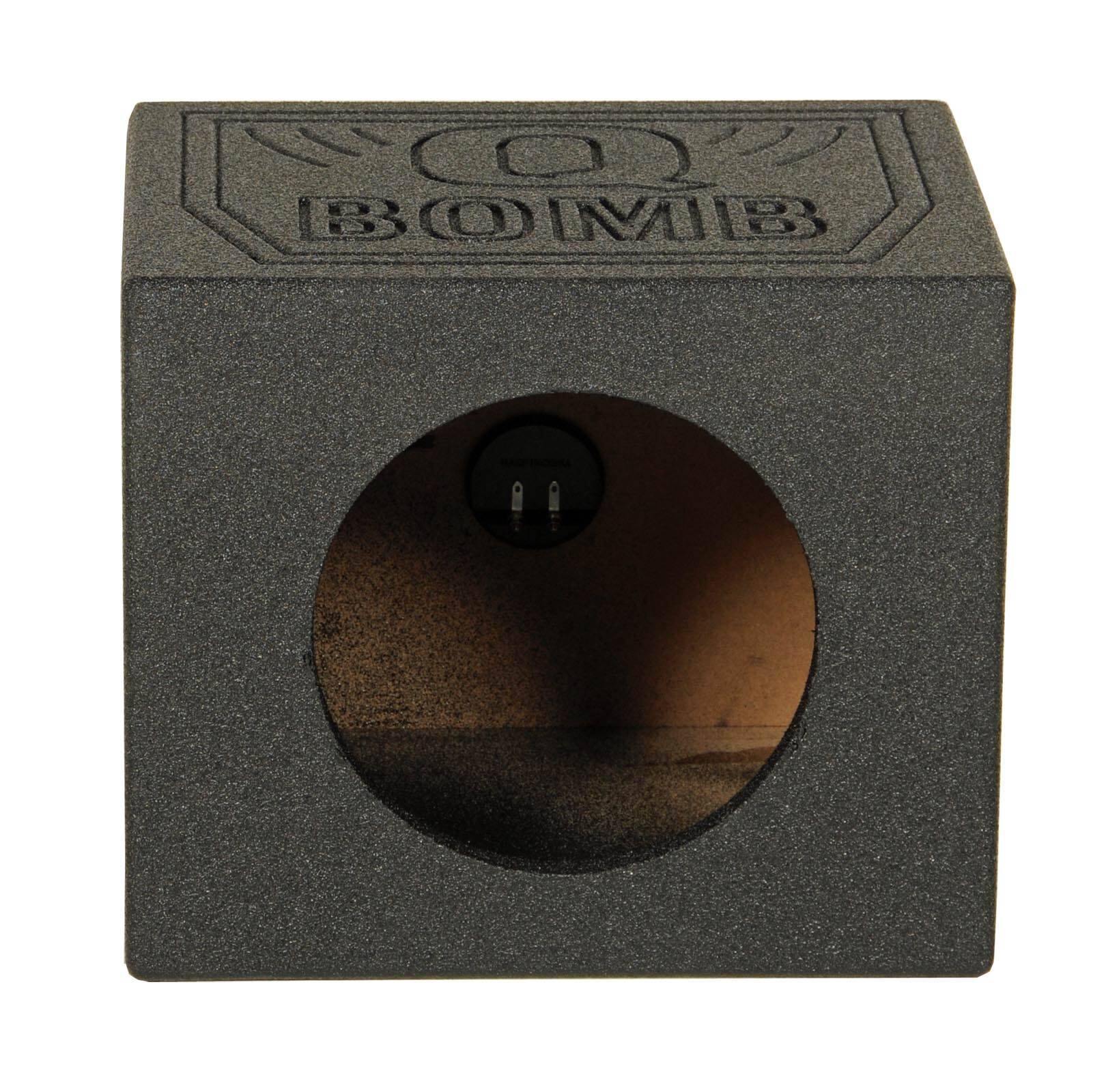 Alt View 10. QPower - Q-POWER QBOMB 10" Sealed Car Subwoofer Sub Box Enclosure | QBOMB10S Single - Black.