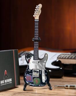 Axe Heaven - Joe Strummer Fender Tele Signature Mini Guitar Replica Off Licensed FT-020 - COLLECTIBLES - Multicolor