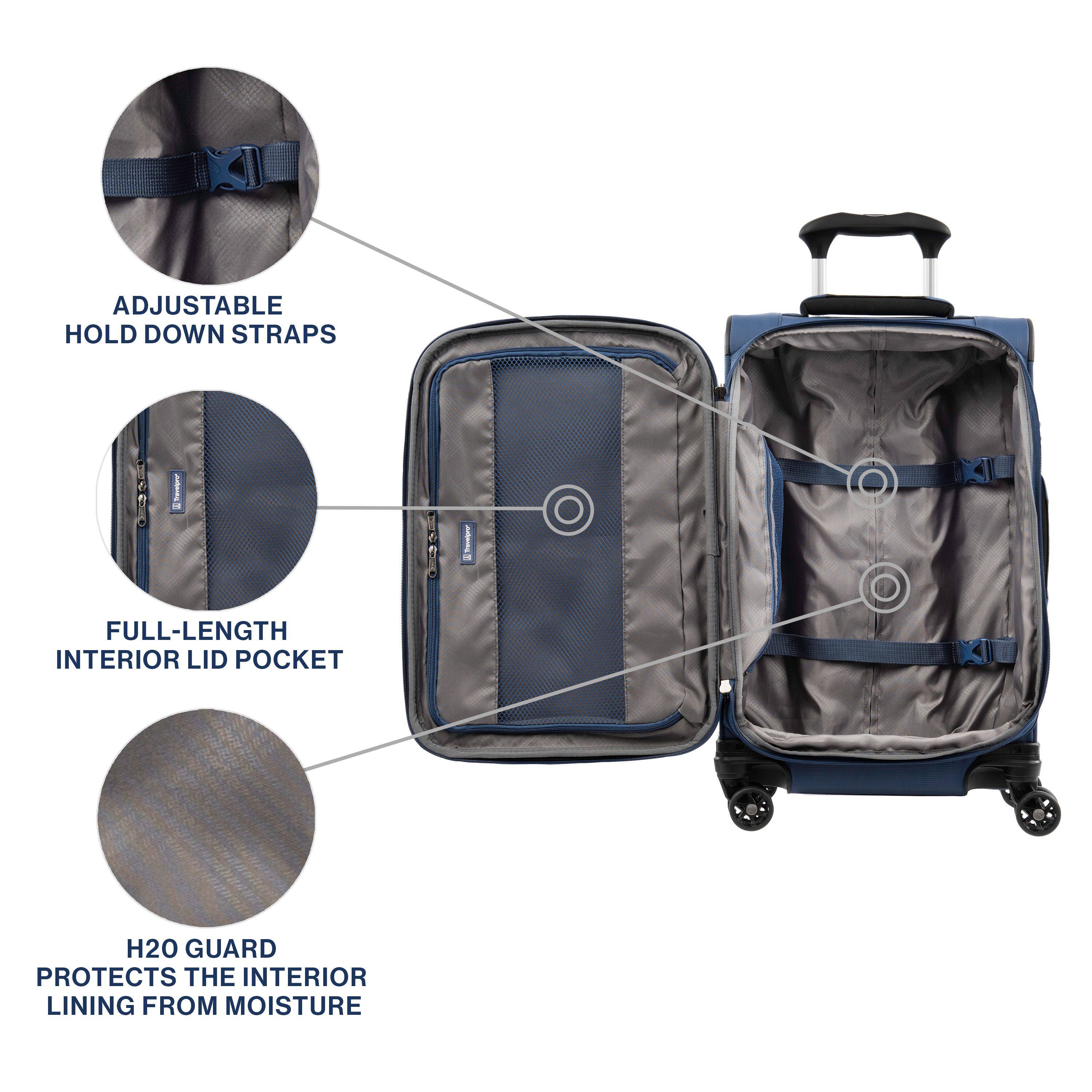 ADJUSTABLE HOLD DOWN STRAPS  
FULL-LENGTH INTERIOR LID POCKET  
H2O GUARD PROTECTS THE INTERIOR LINING FROM MOISTURE