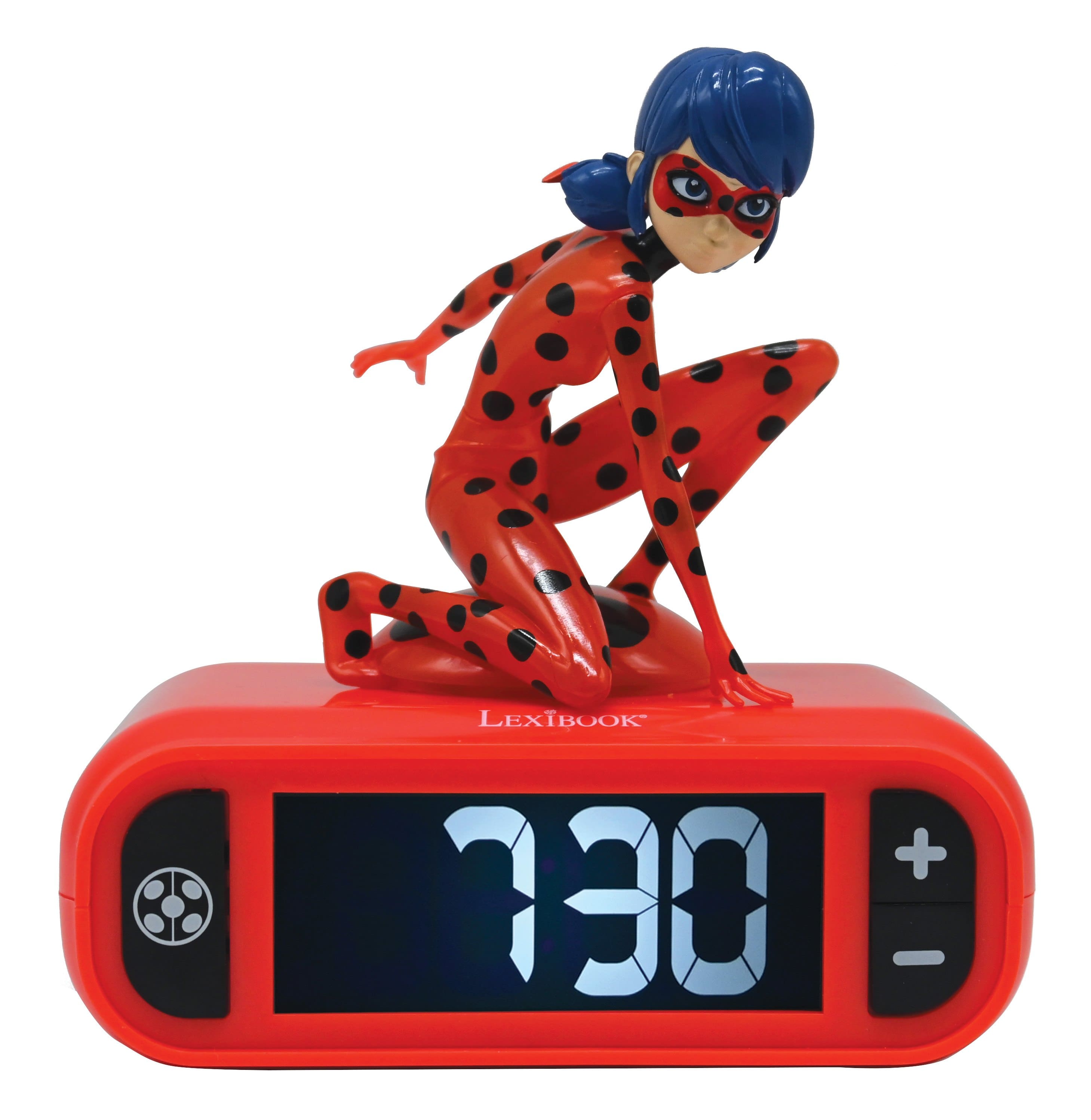 Lexibook - Miraculous Light Character Radio Alarm Clock - Red