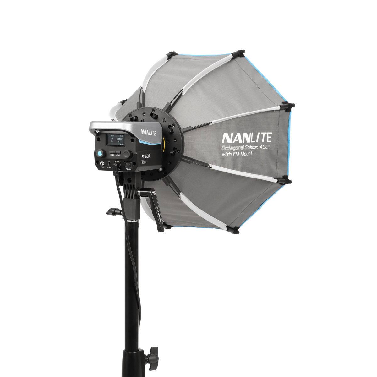 NANLITE F-600B Octagonal Softbox 40cm with FM Mount