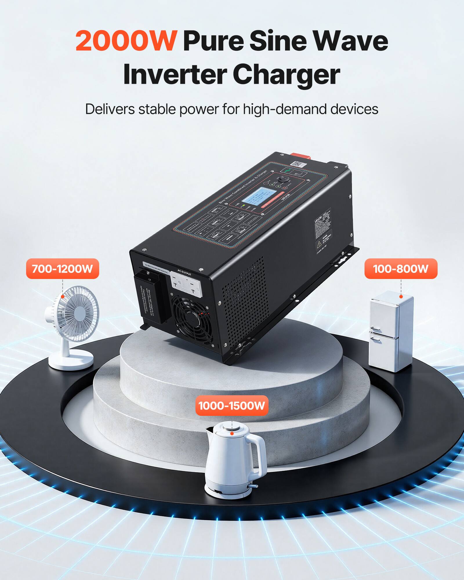 2000W Pure Sine Wave Inverter Charger Delivers stable power for high-demand devices

Sturger
www.se

700-1200W
100-800W
1000-1500W