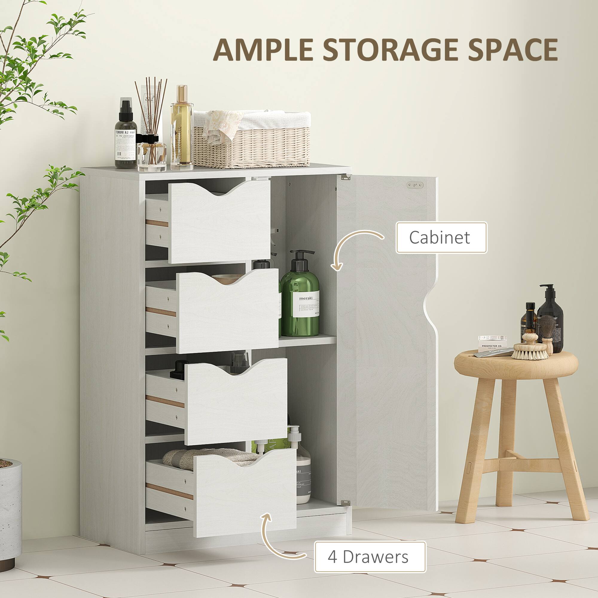 AMPLE STORAGE SPACE - Cabinet - 4 Drawers
