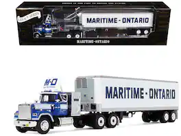 First Gear - Mack Super-Liner with 36" Vintage Sleeper and 40' Vintage Trailer w/Reefer 1/64 by DCP/First Gear
