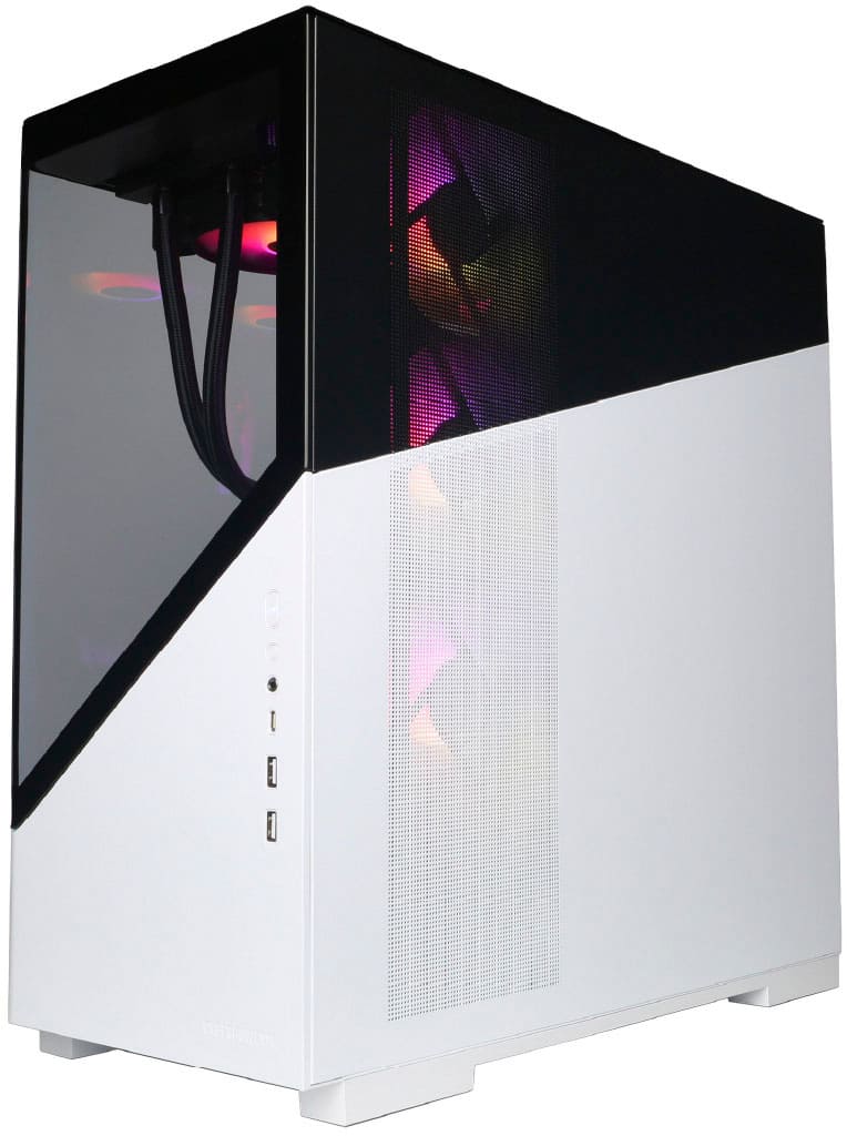 Alt View 14. CyberPowerPC - Gaming Desktop - AMD Ryzen 7 9800X3D - NVIDIA GeForce RTX 5070 12GB - 32GB DDR5 - 2TB PCIe 4.0 SSD - White.