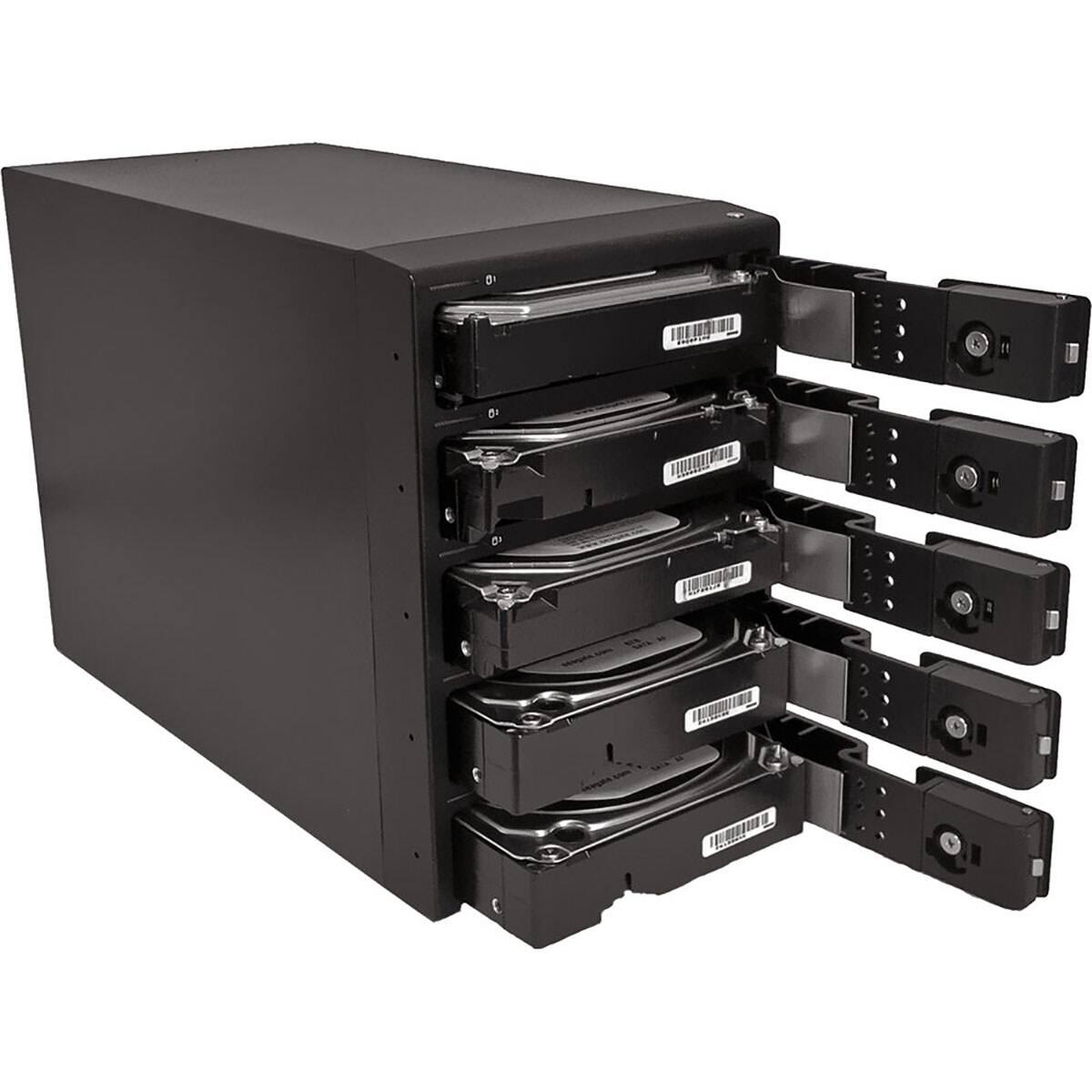Alt View 3. Oyen Digital - Oyen Digital Mobius 5-Bay, eSATA, USB 3.0 RAID Enclosure.