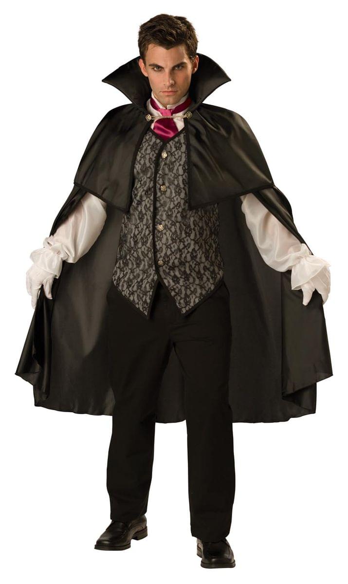 Front. InCharacter - Midnight Vampire Costume Adult Large - Black.