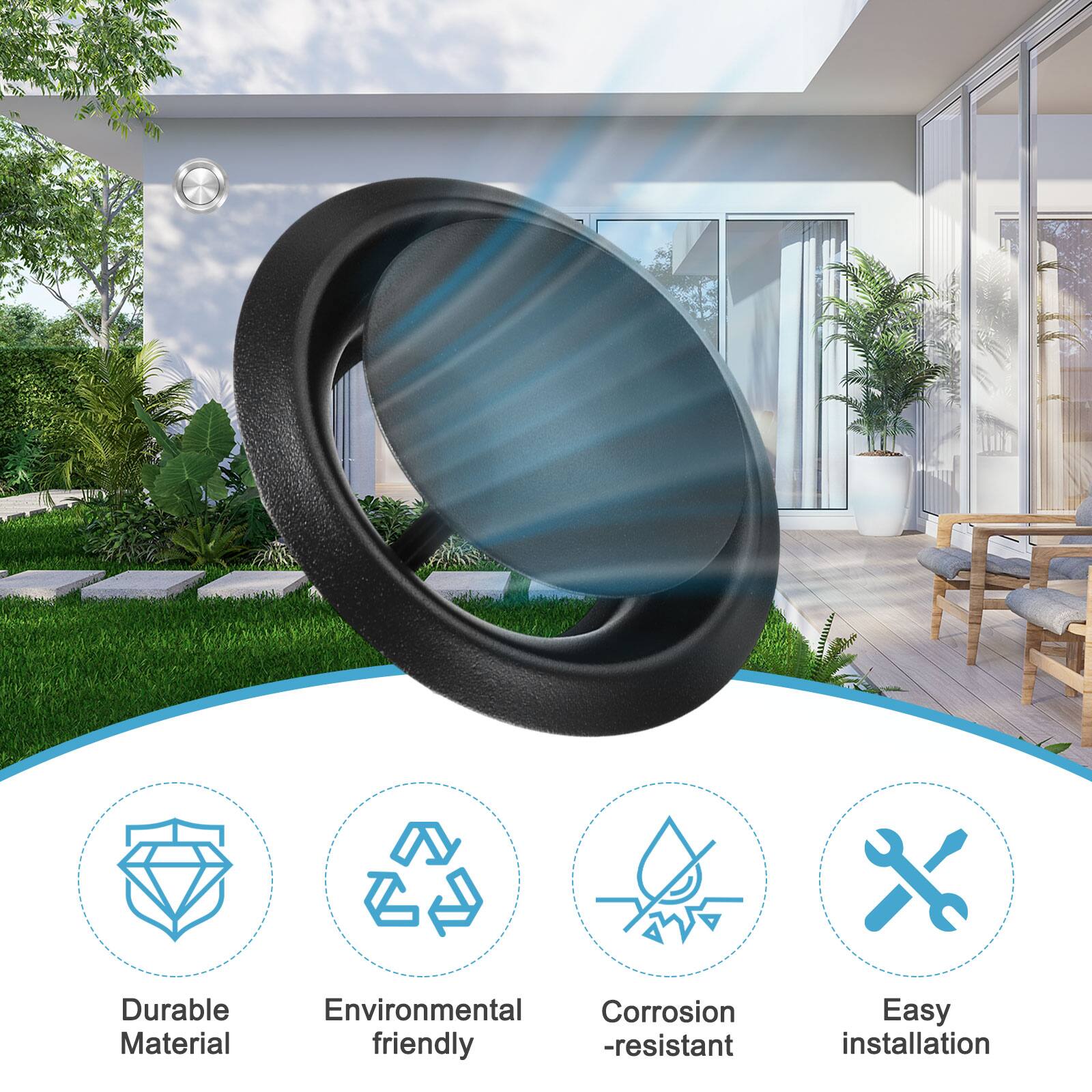 Durable Material  
Environmental friendly  
Corrosion-resistant  
Easy installation