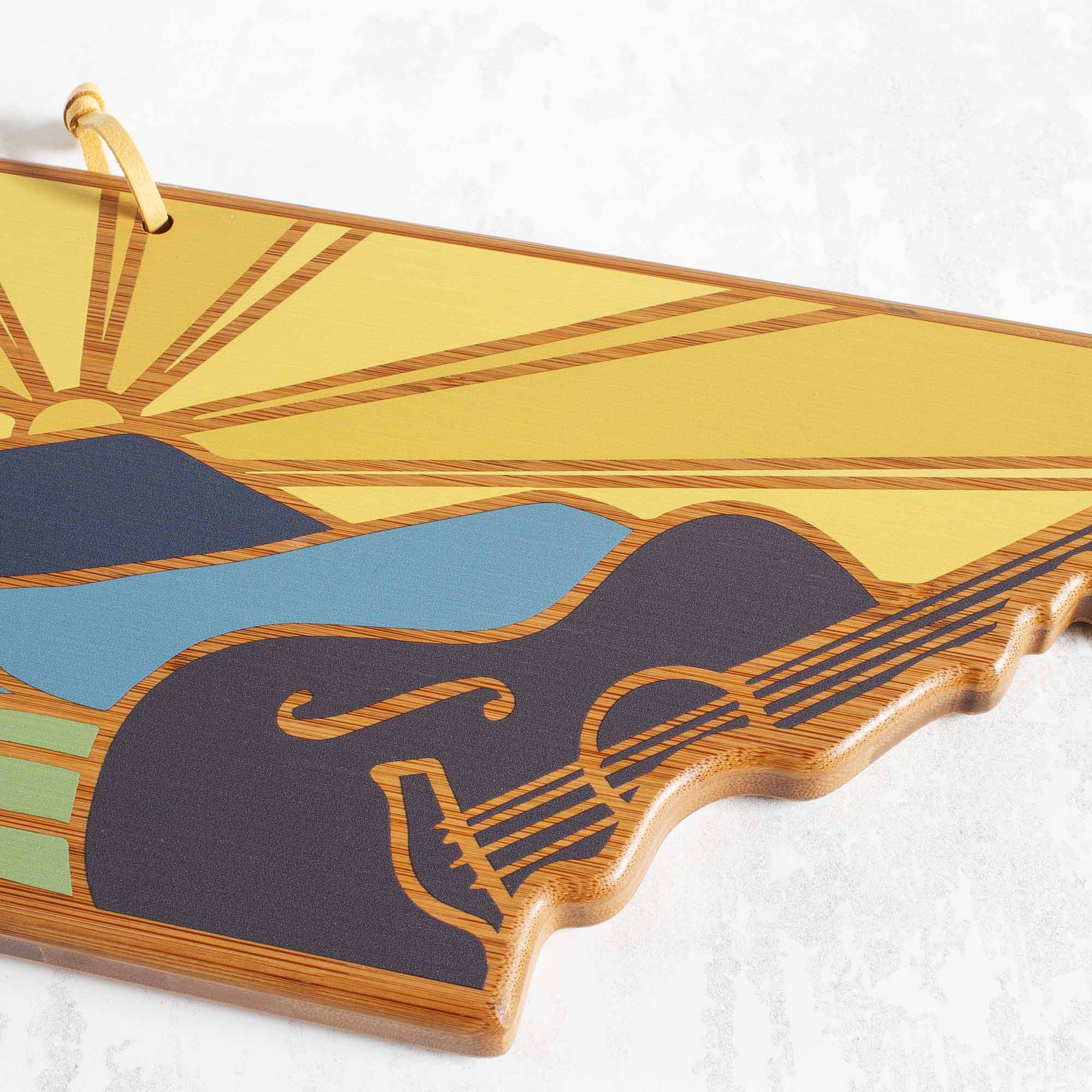 Alt View 2. Totally Bamboo - Tennessee Cutting Board with Artwork by Summer Stokes.