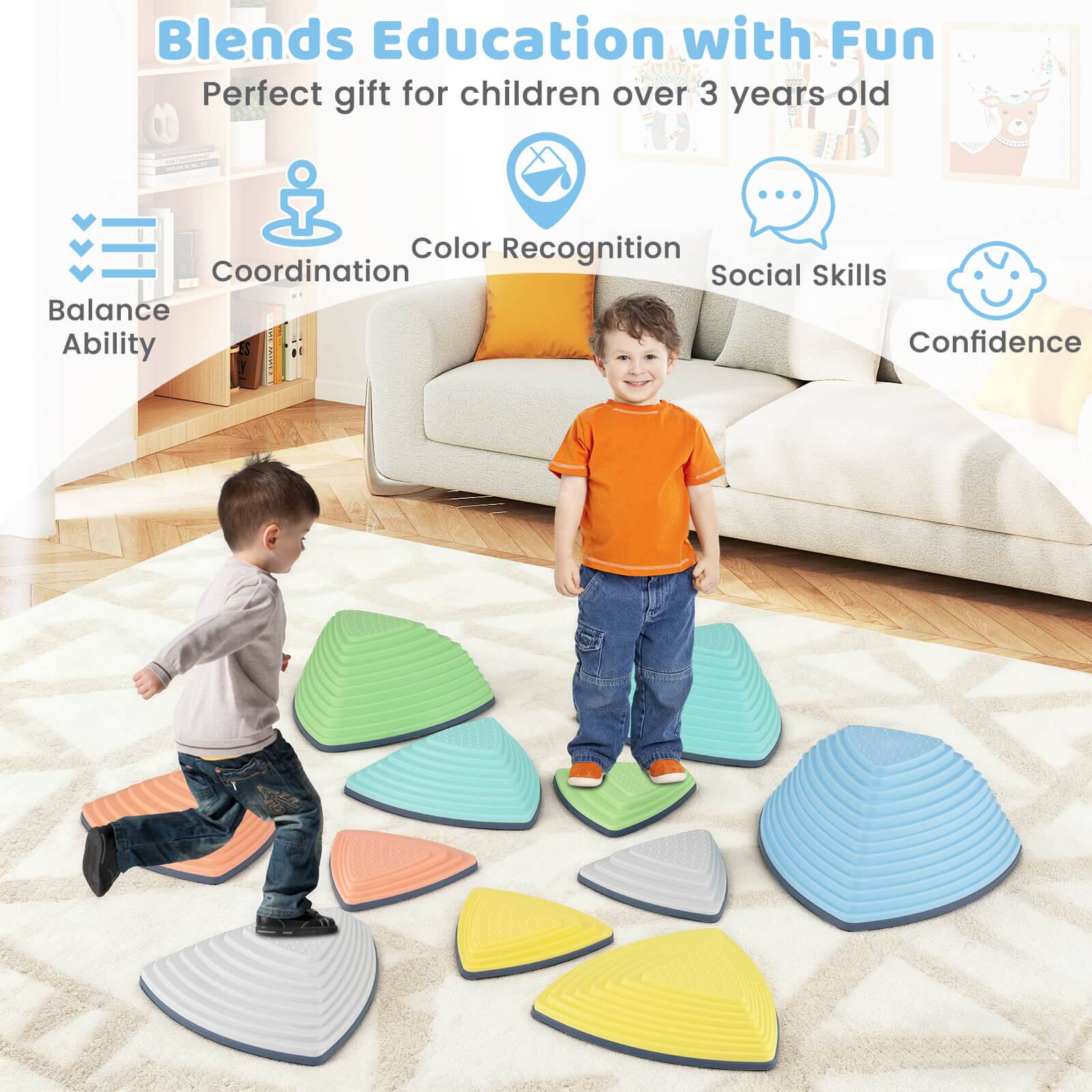 Blends Education with Fun  
Perfect gift for children over 3 years old  

- Balance Ability  
- Coordination  
- Color Recognition  
- Social Skills  
- Confidence