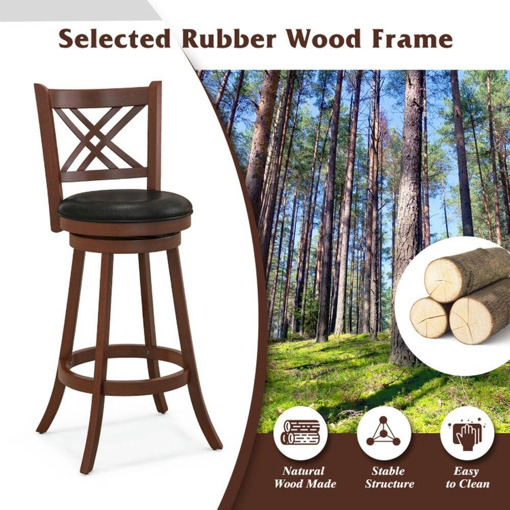 Selected Rubber Wood Frame  
Natural Wood Made  
Stable Structure  
Easy to Clean