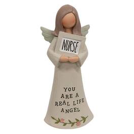 BreeBe - Nurse You Are A Real Life Resin Angel - Light Gray