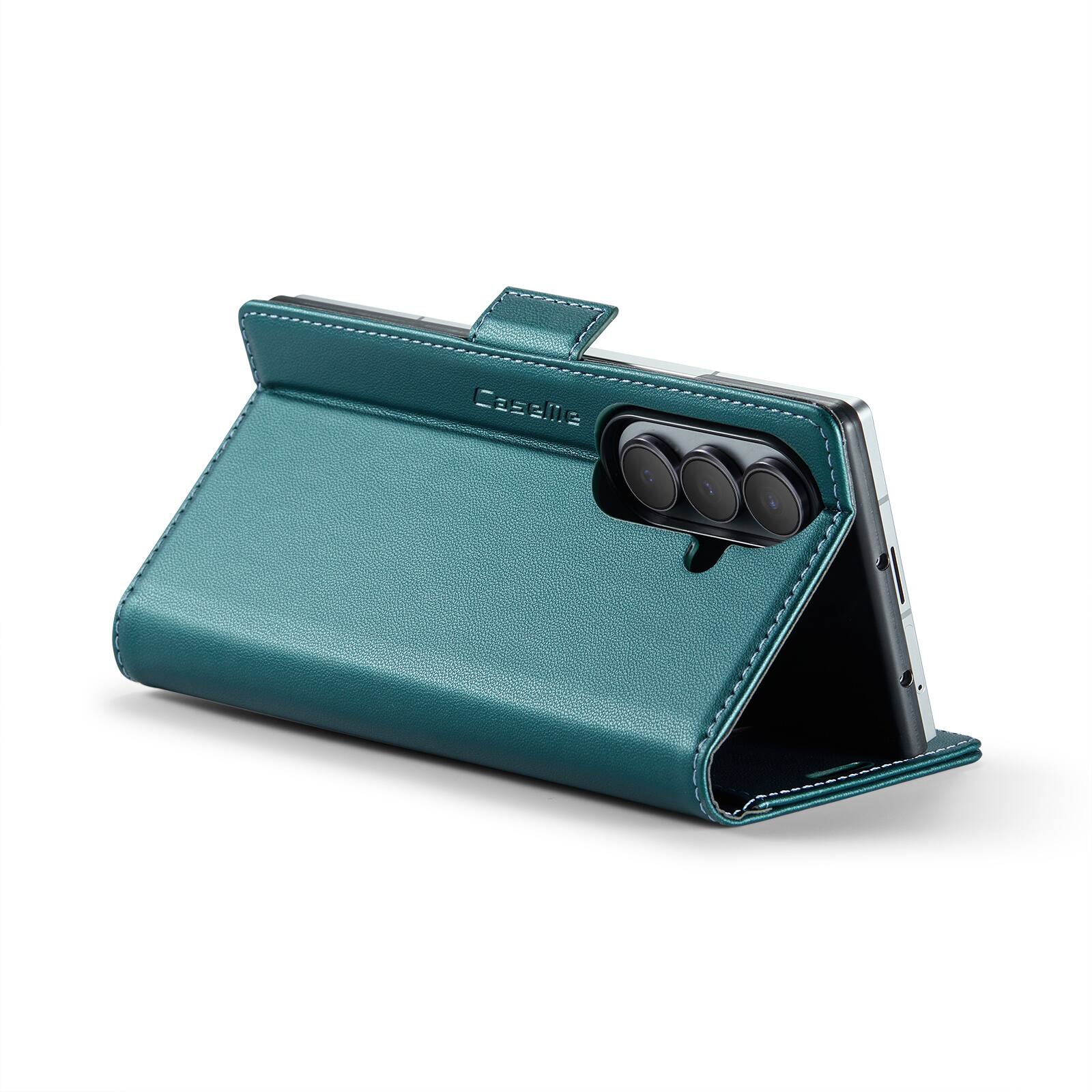 Alt View 8. UUCOVER - For Samsung Galaxy Z Fold8 Ultra PU Leather Wallet Case with RFID Blocking Card Holder Cash Slot, Magnetic Folio Cover - Green.