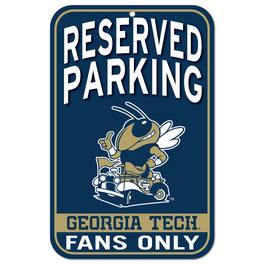 WinCraft - Georgia Tech Yellow Jackets 11" x 17" Indoor/Outdoor Reserved Parking Sign - Multicolor
