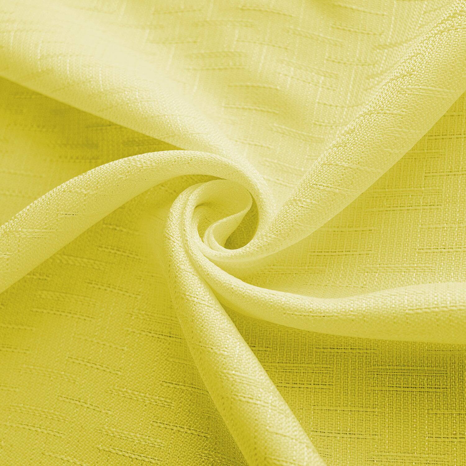 Alt View 1. RT Designers Collection - RT Designers Collection 100% Polyester 140 GSM Sedona Jacquard Grommet Curtain Panel 54" x 90" Yellow - Yellow.
