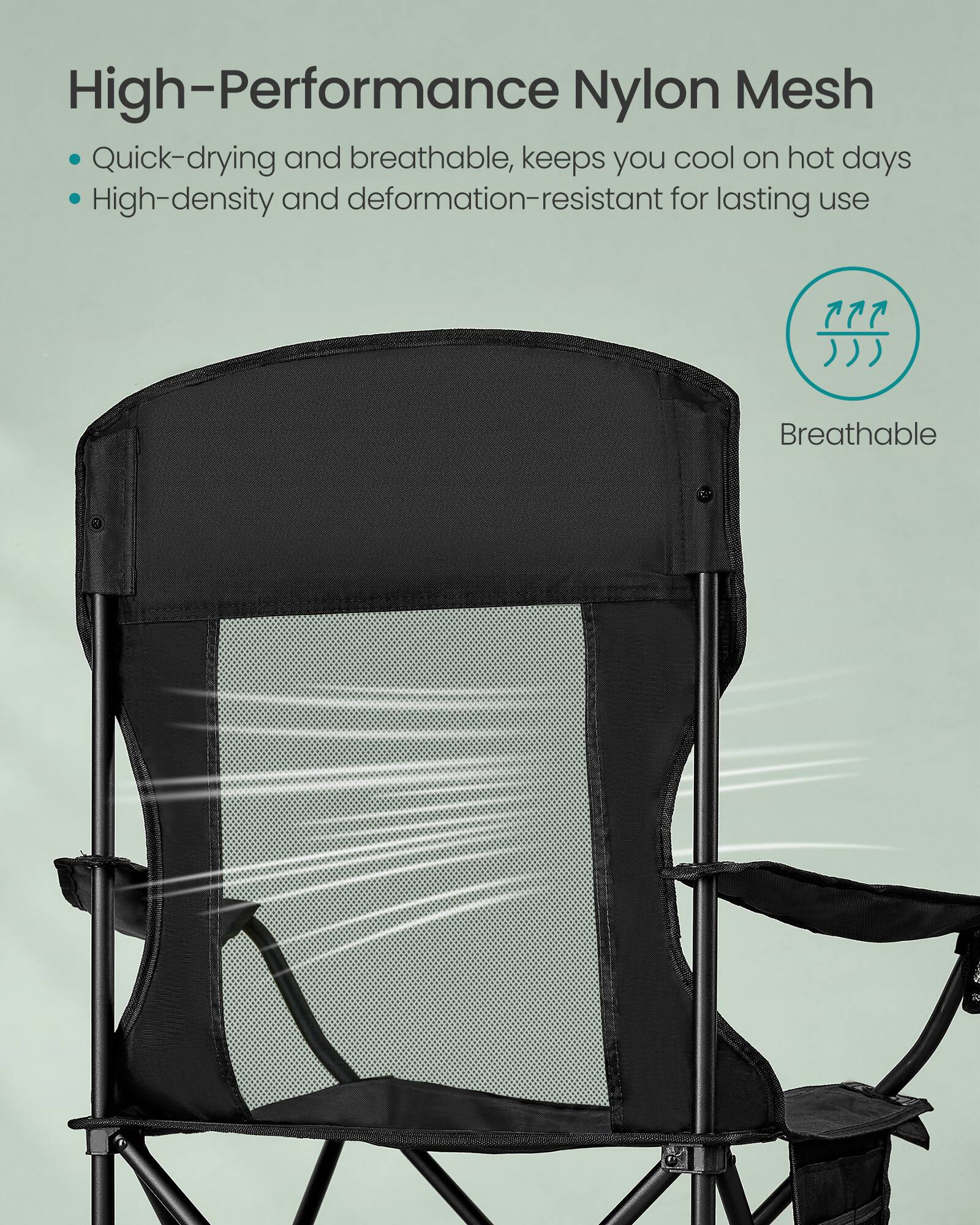 High-Performance Nylon Mesh

- Quick-drying and breathable, keeps you cool on hot days
- High-density and deformation-resistant for lasting use

Breathable