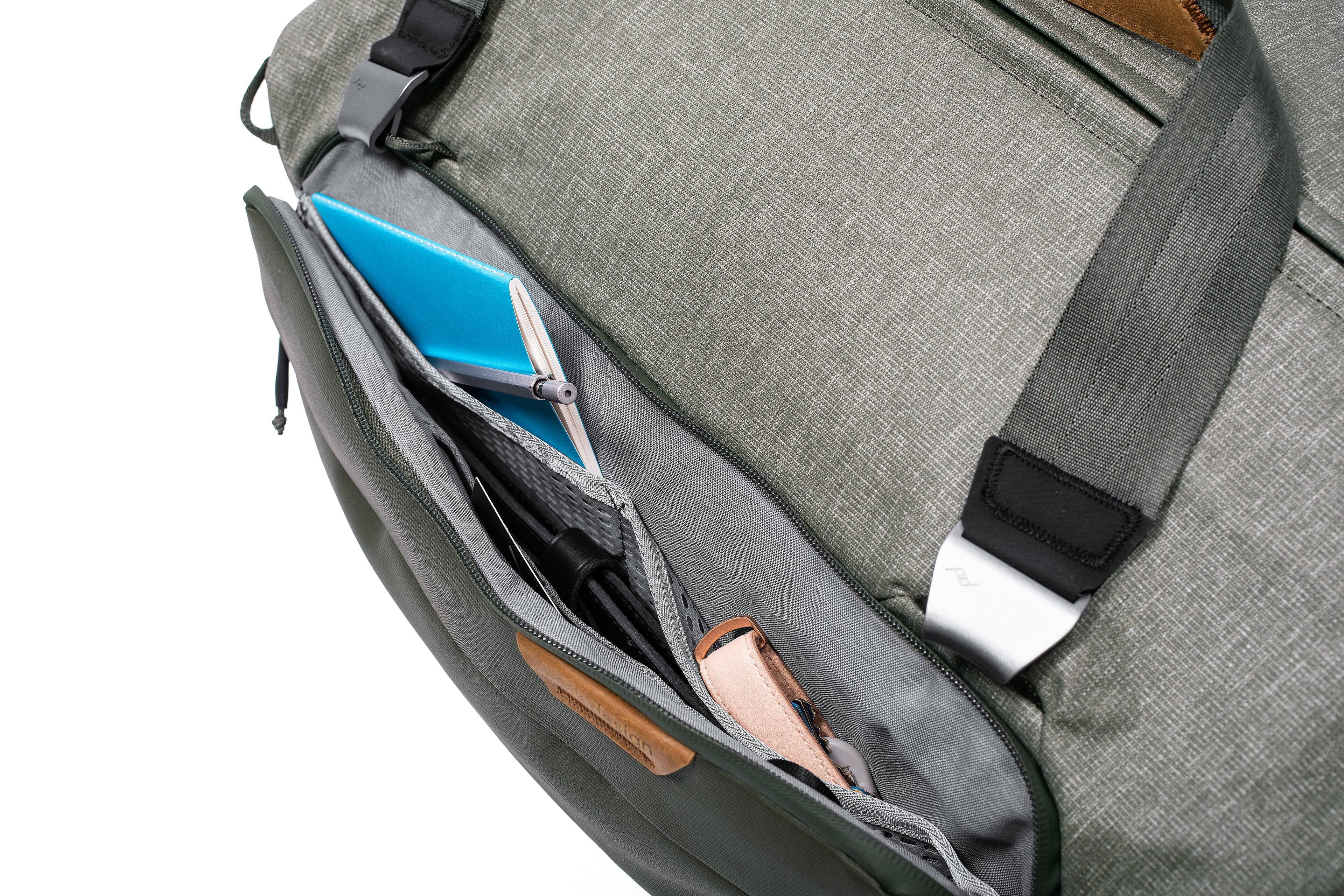 Alt View 17. Peak Design - Travel Duffel 35L - Sage.