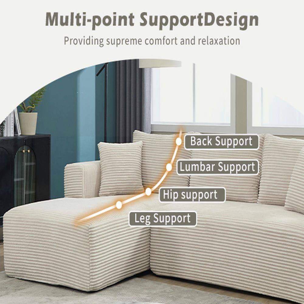 Multi-point Support Design  
Providing supreme comfort and relaxation  

- Back Support  
- Lumbar Support  
- Hip Support  
- Leg Support