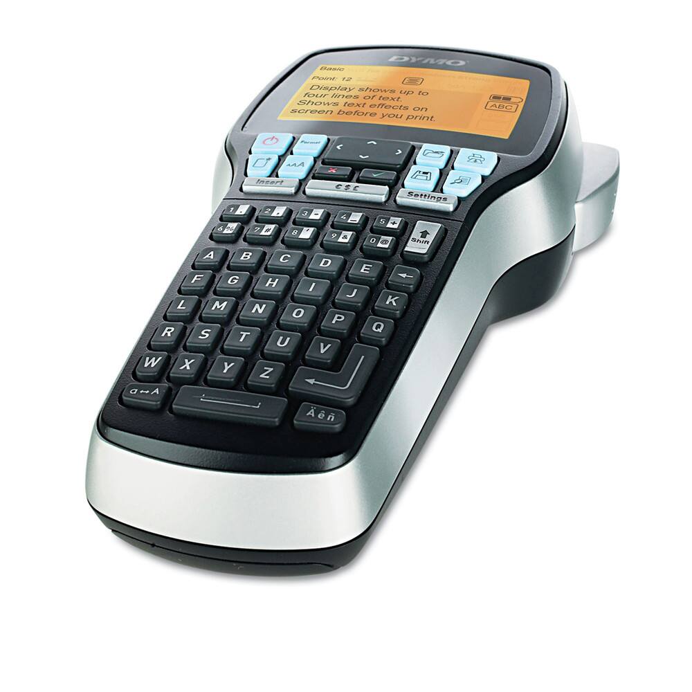 DYMO Baero Point 12 Display shows up to four lines of text. Shows text effects on screen before you print.

Basic
Point 12
Four-line
Shows text effects on screen before you print.