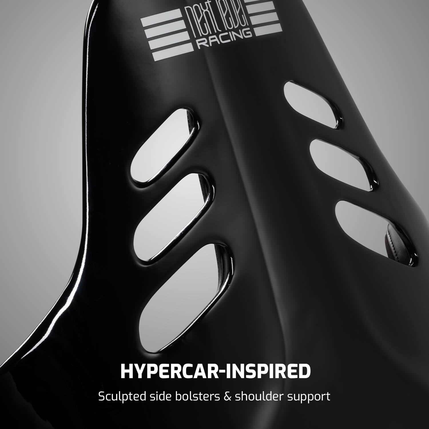 KG RACING HYPERCAR-INSPIRED Sculpted side bolsters & shoulder support