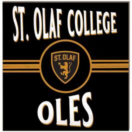 Jardine - St. Olaf Oles 10" x 10" Retro Team Sign - Black